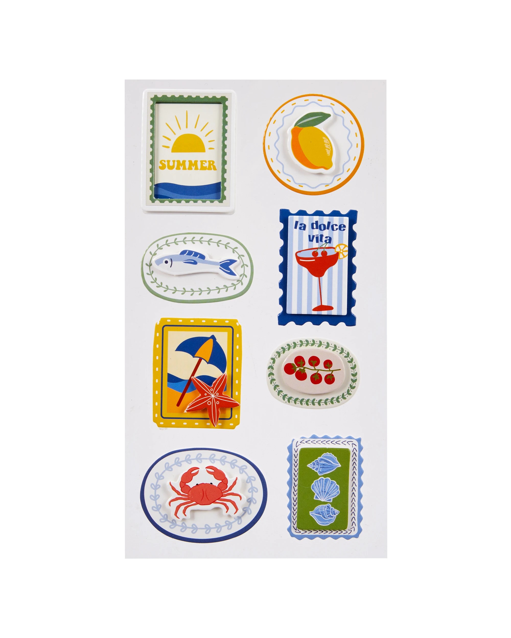 2 8 Pack 3D Stickers - Stamps, 2 of 3