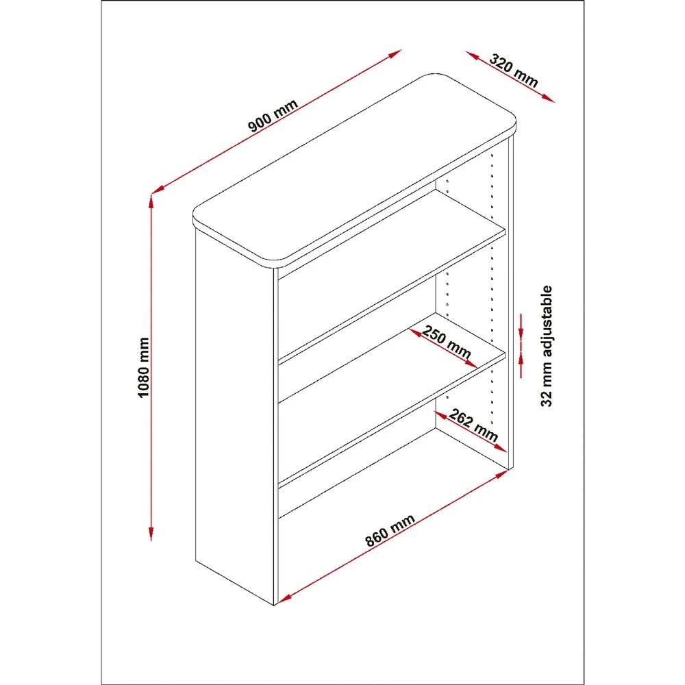 4 Toro Hutch 900mm Grey Desks, Tables and Workstations, 4 of 4