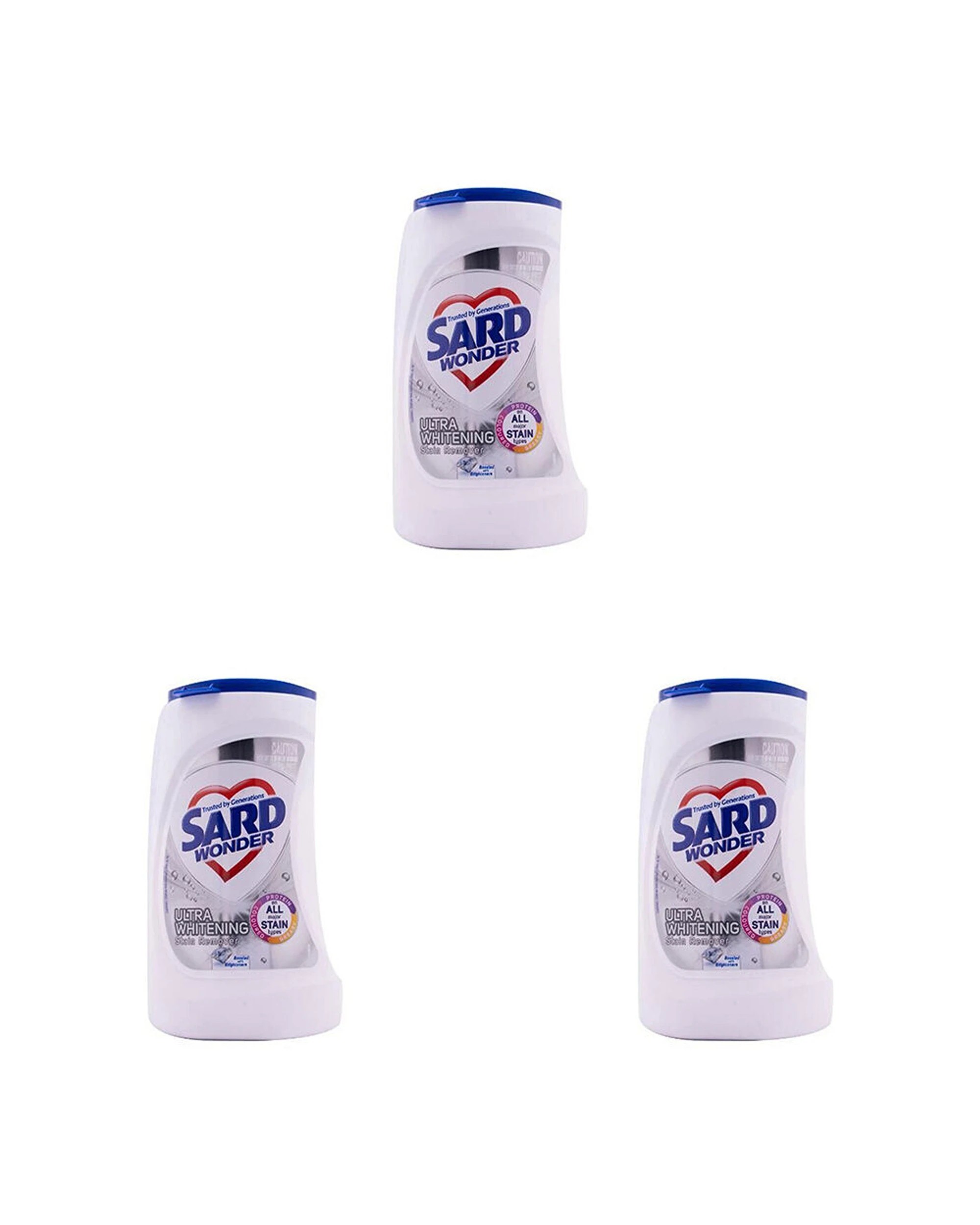 1 Sard Wonder 3PK Ultra Whitening Laundry Powder Stain Removal Powerful Formula 1kg - Plain, 1 of 4