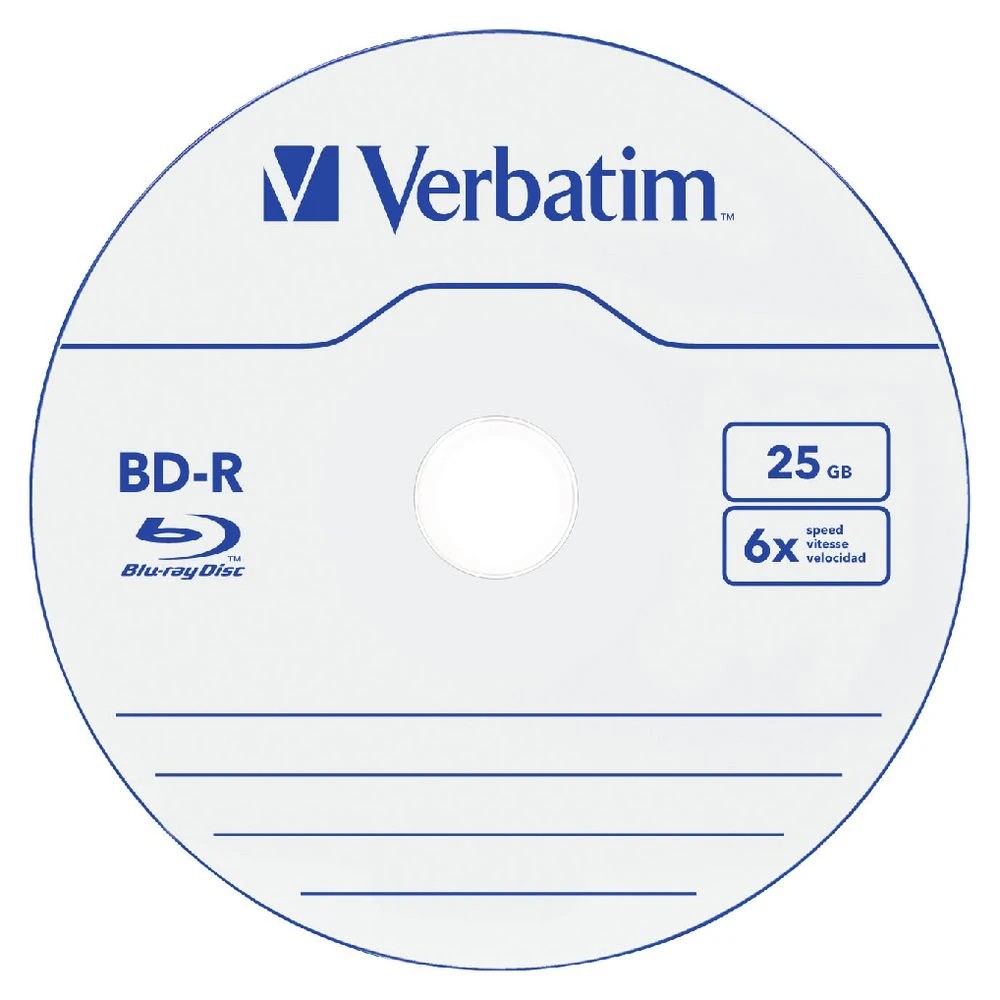 2 Verbatim BD-R 25GB 6x Jewel Case 5 Pack, 2 of 2