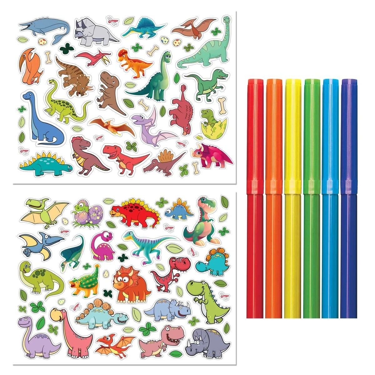 2 Kaleidoscope Colouring: Roarsome Dinosaurs Colour & Activity Set with Lap-Desk - Book, 2 of 6