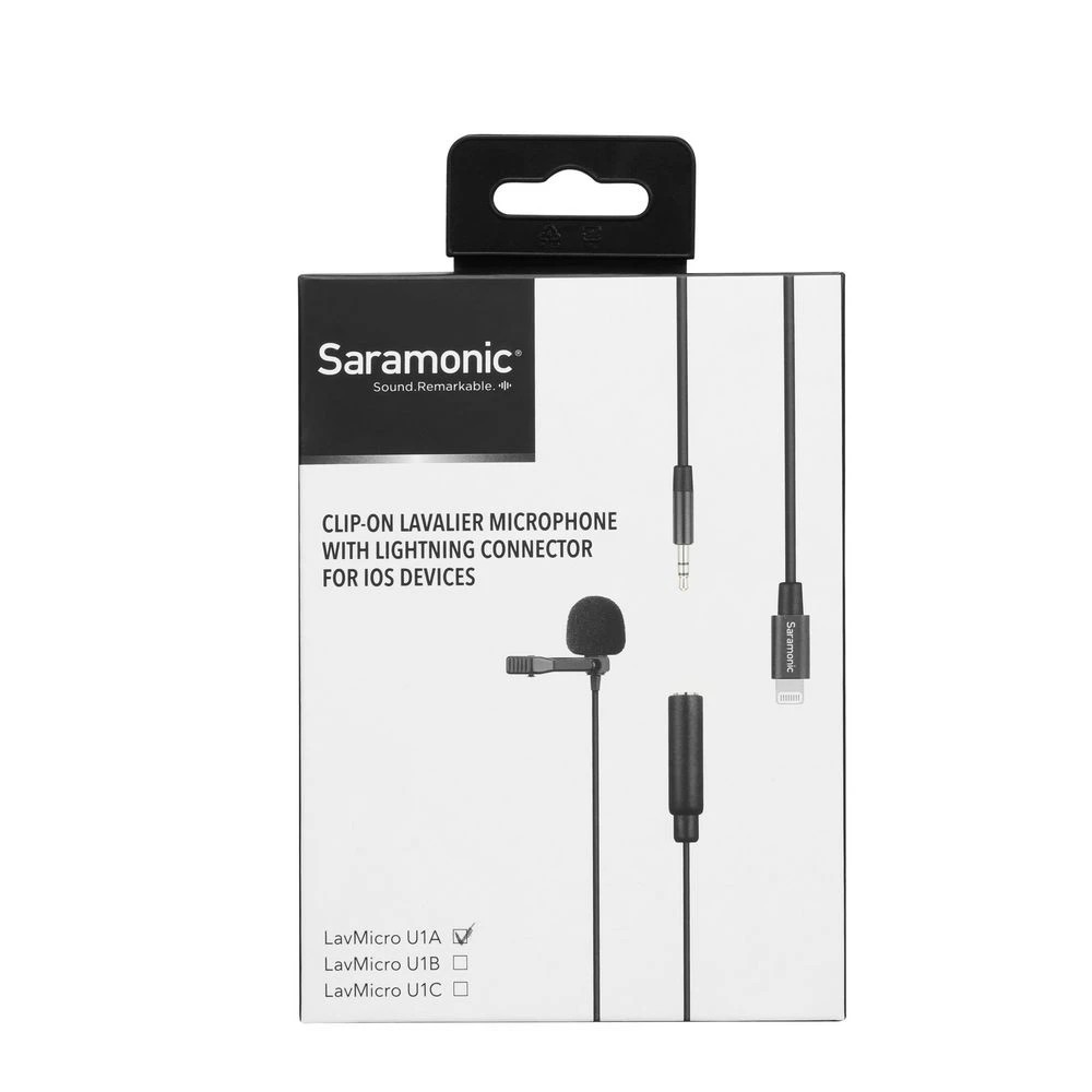 2 Saramonic LavMicro U1A Clip-On Microphone Lightning Black, 2 of 10