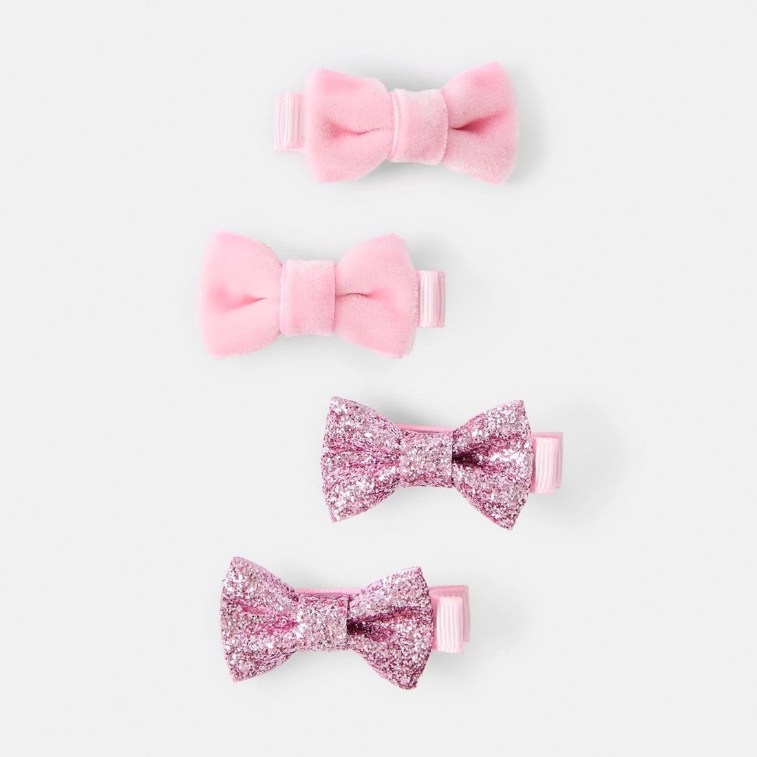 1 4 Pack Pink Bow Hair Clips, 1 of 3