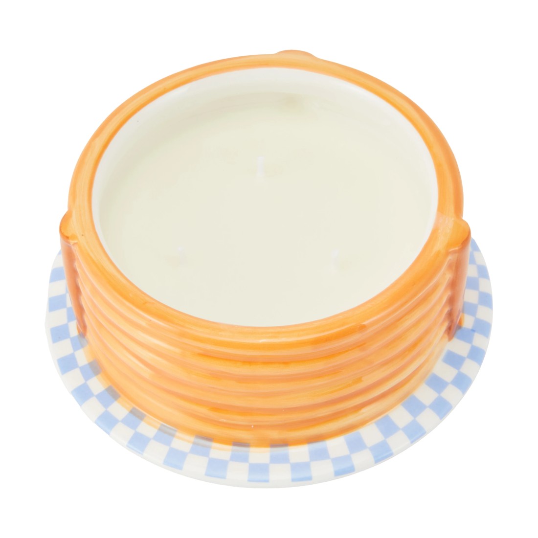 2 Ceramic Pancake Stack Candle, 2 of 6