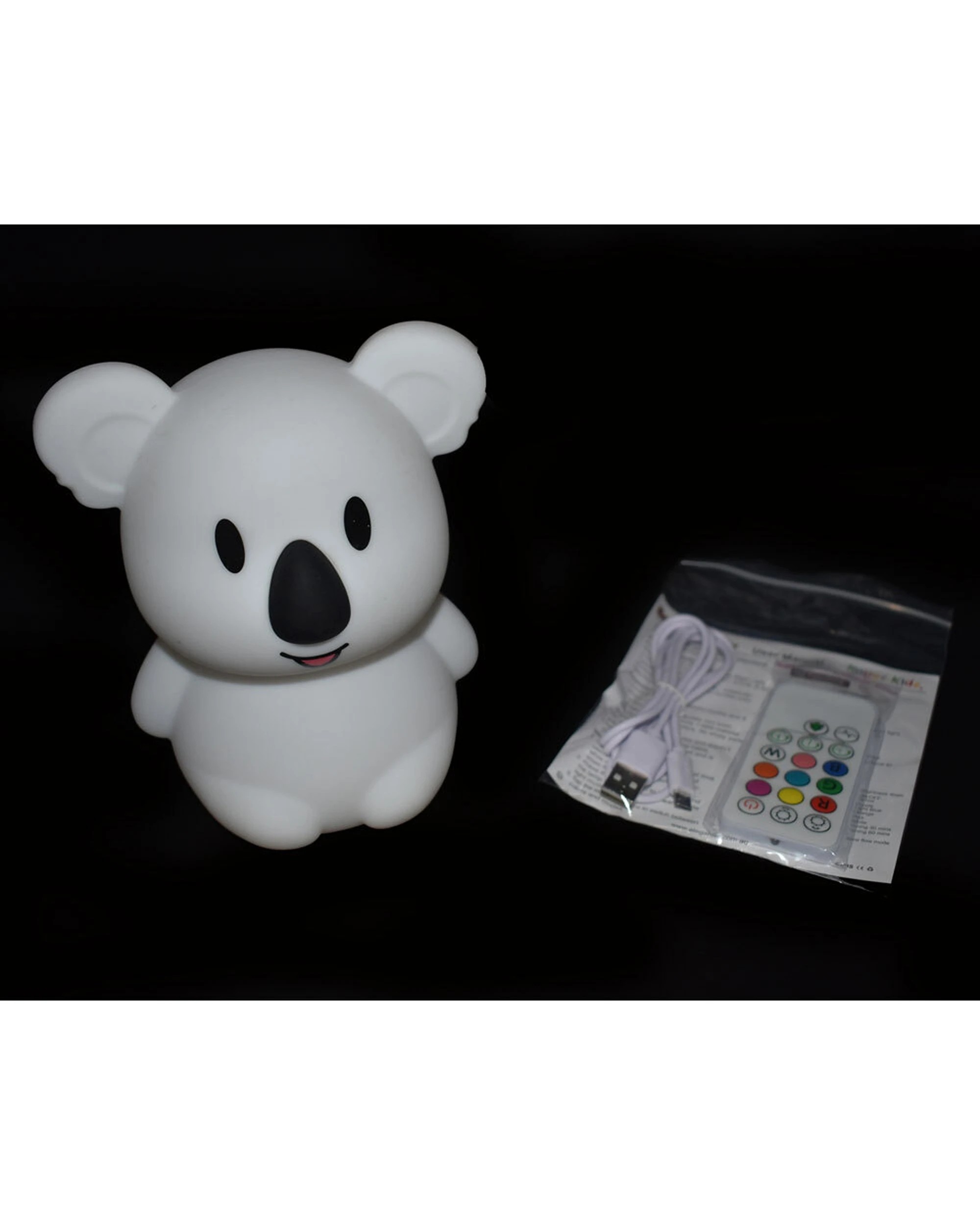 5 Kaper Kidz Bedtime Buddy Sleepy The Koala Night Light Silicone - White, 5 of 7