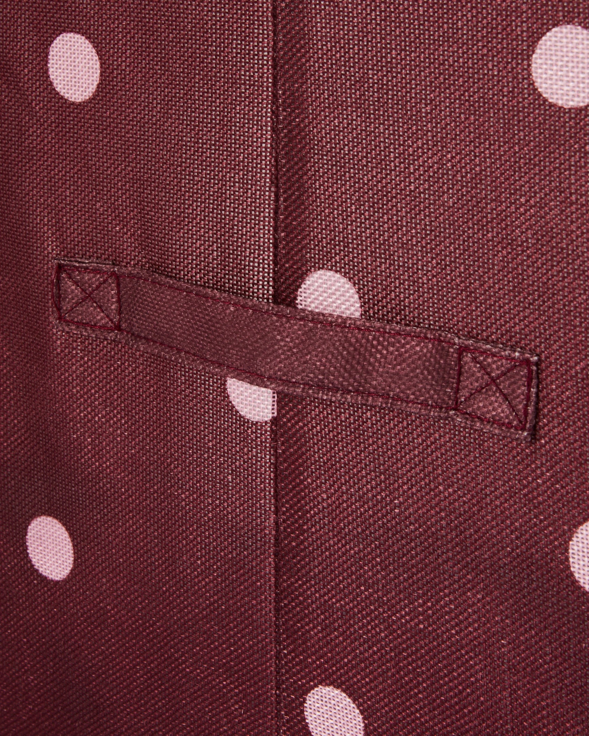 5 Linen Look Collapsible Box with Window - Large, Polka Dot, 5 of 8