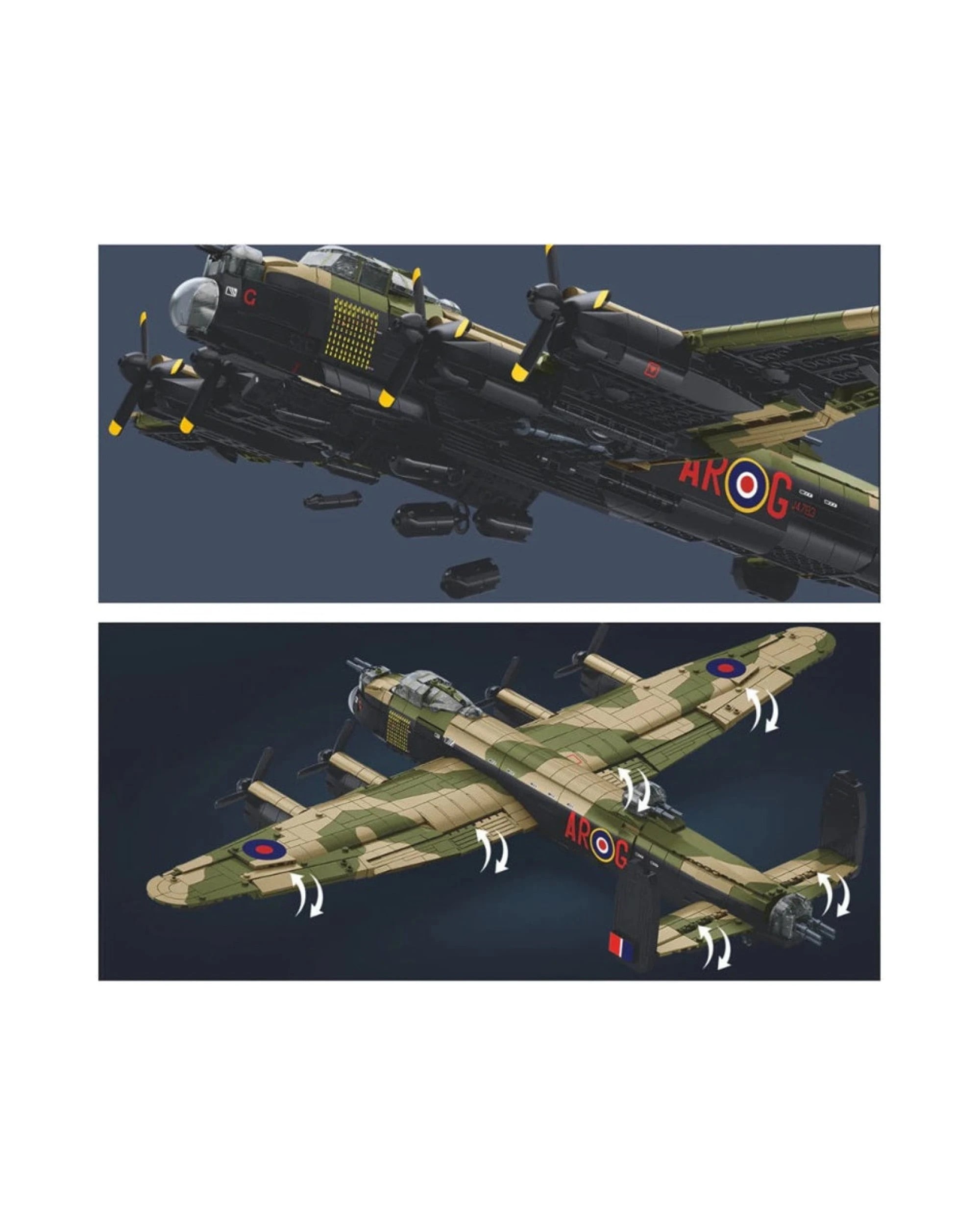 Model Kit 1:44 Lancaster Bomber G For George Plane WWII RAAF Air Force ...