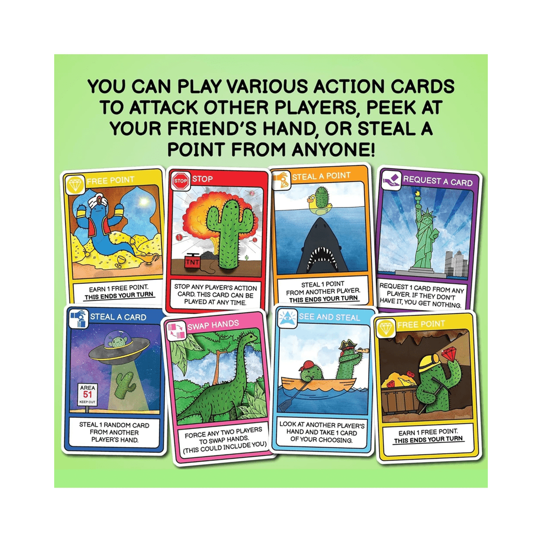 3 Blue Orange Games What's the Point The Cactus Card Game, 3 of 6