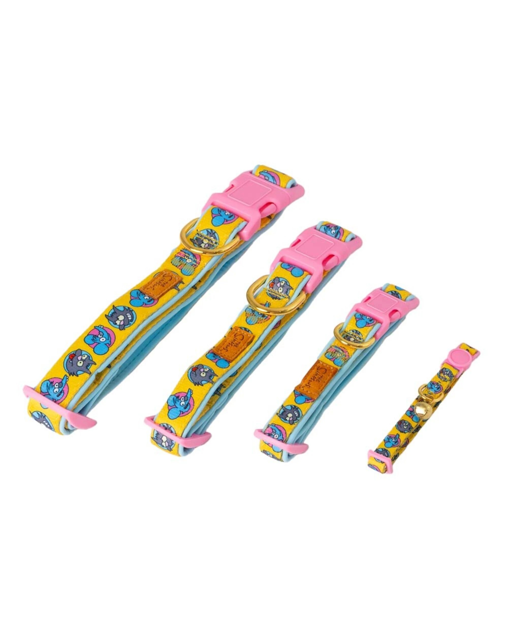 3 The Simpsons - Itchy & Scratchy Pet Collar - Pink,Yellow, 3 of 3