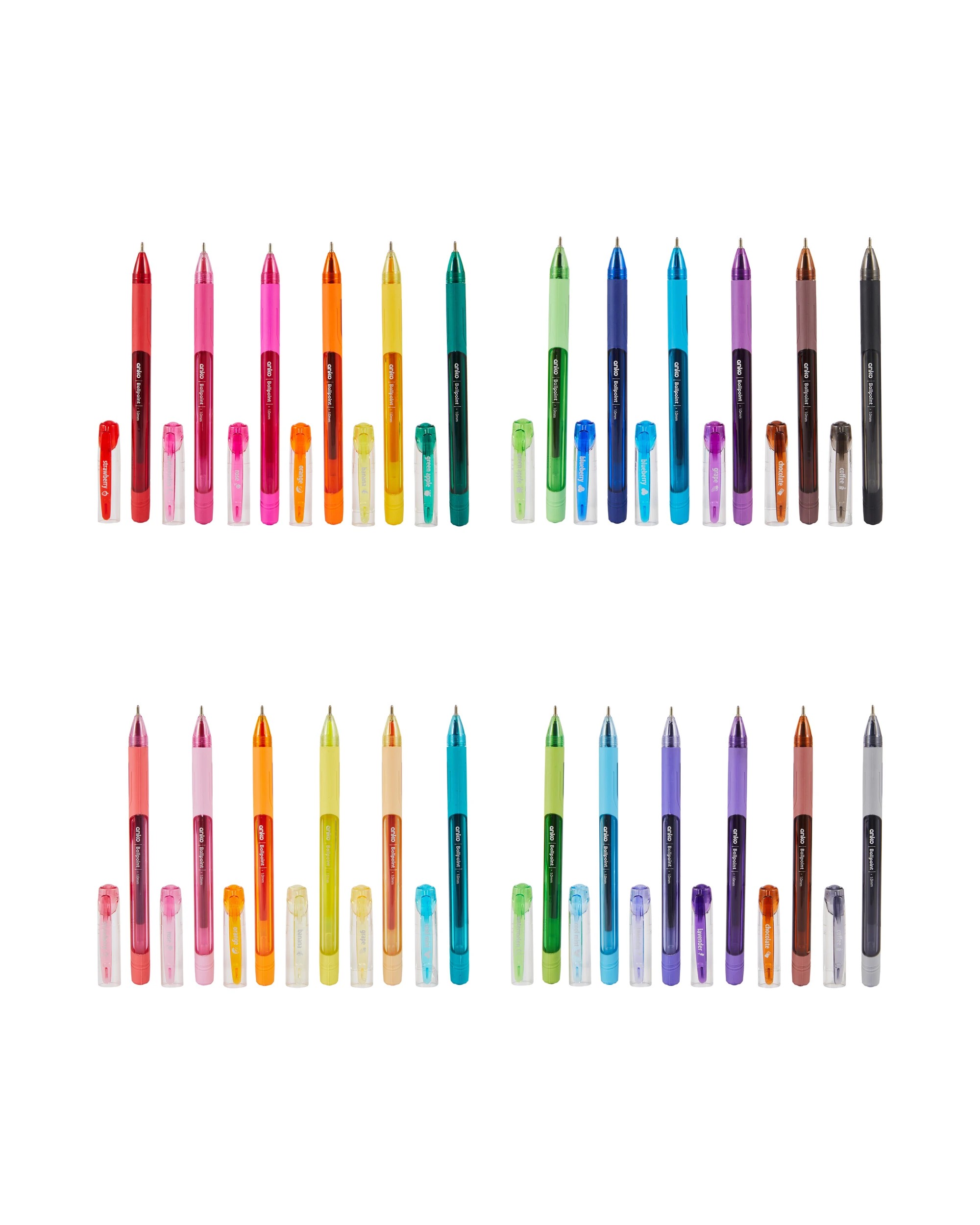 4 24 Pack Colour Scented Ballpoint Pens, 4 of 6