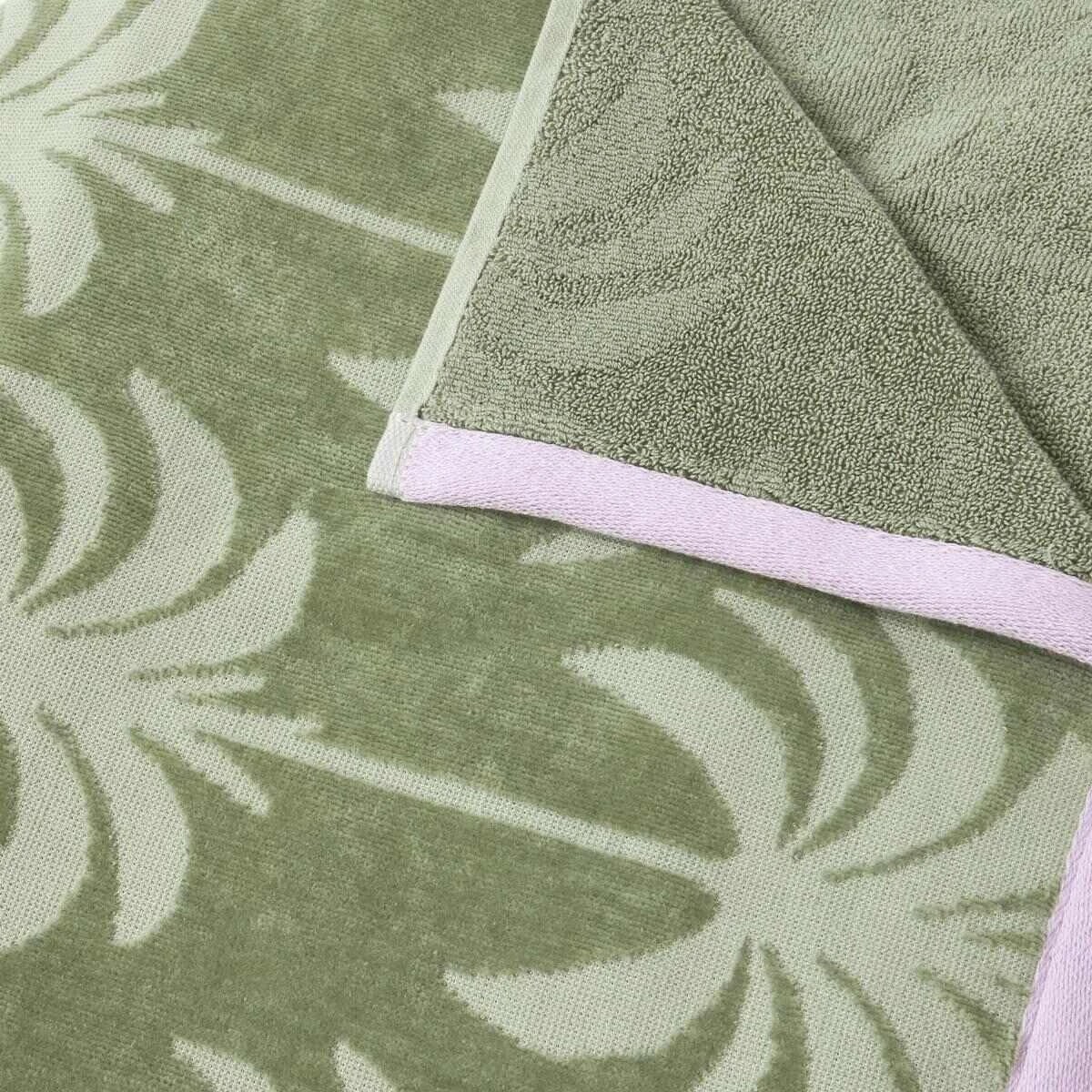 5 Palm Cotton Beach Towel - Seagrass, 5 of 5