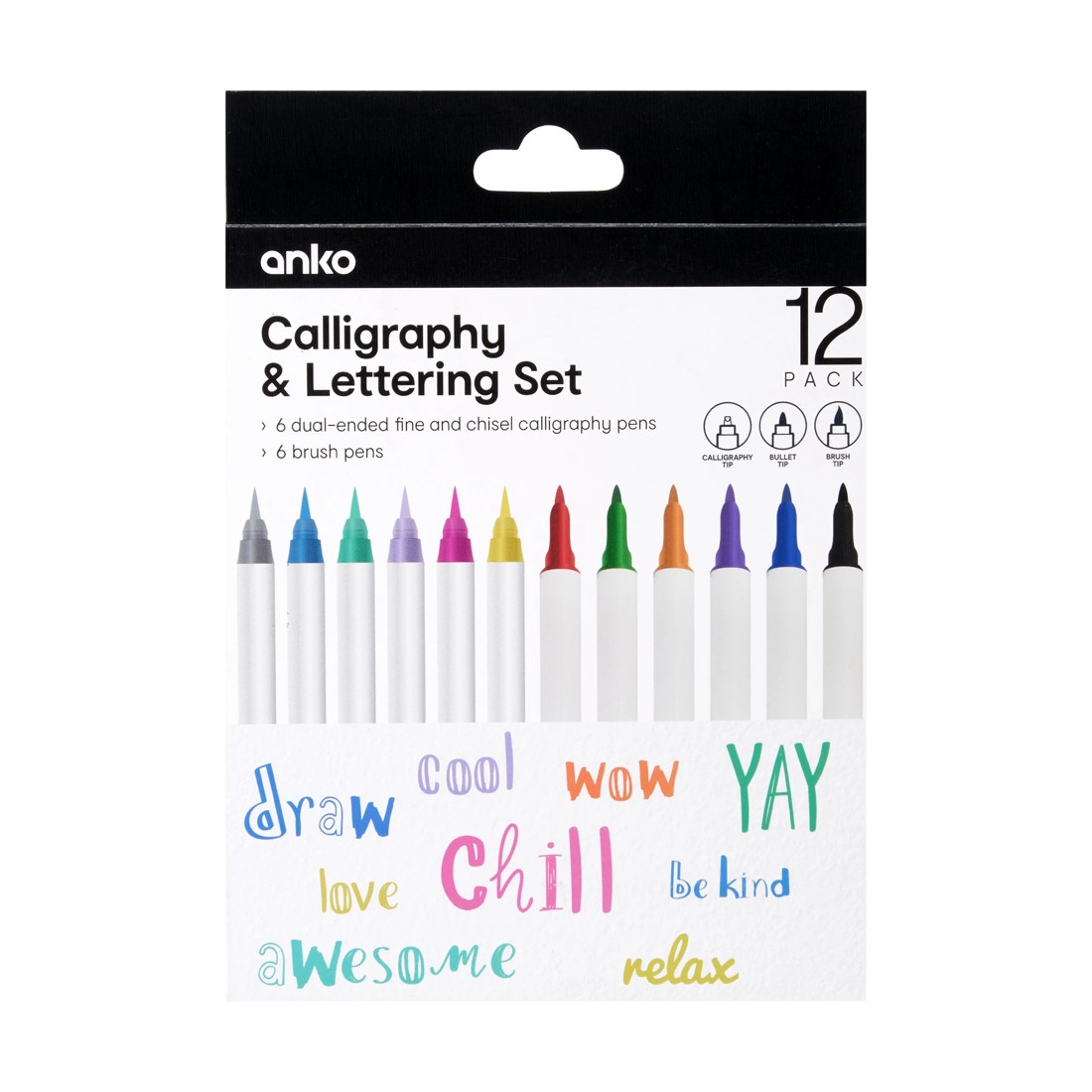 1 12 Pack Calligraphy and Lettering Set, 1 of 6