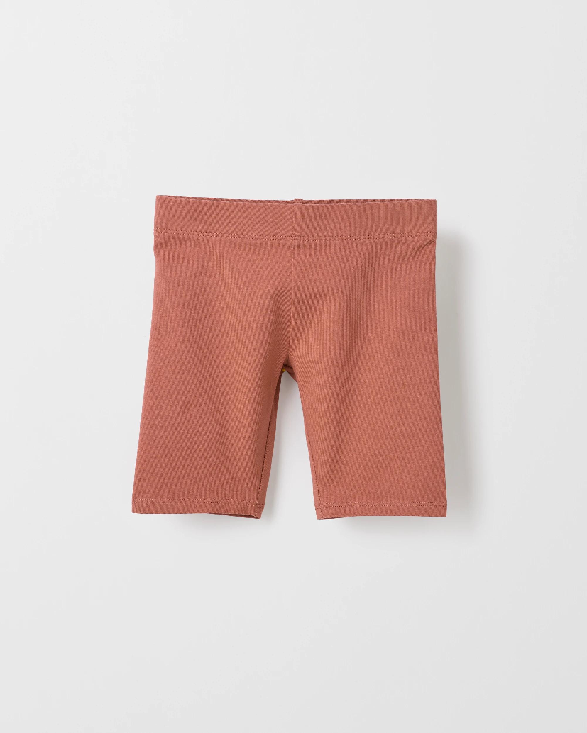 3 Target Kids Australian Cotton Girls Bike Shorts 3-pack, Terracotta/multi, Size 4 TERRACOTTA / MULTI, 3 of 5