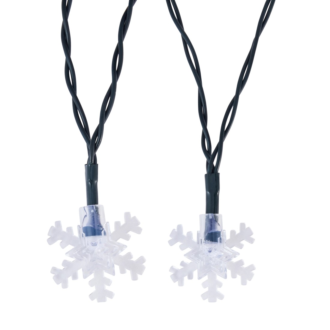 4 Low Voltage 25 LED Snowflake String Lights - Assorted, 4 of 7