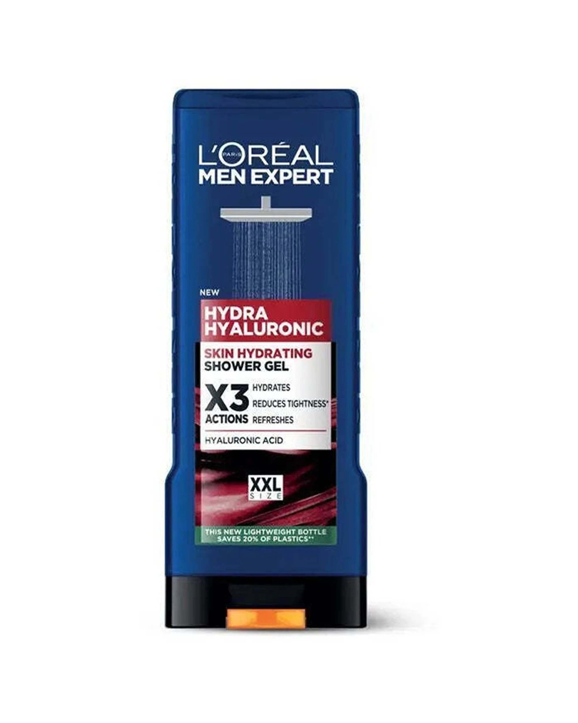 1 L'Oreal Paris Men Expert Hyaluronic Power Skin Hydrating Shower Gel Aquatic XXL 400ml - Blue, 1 of 1