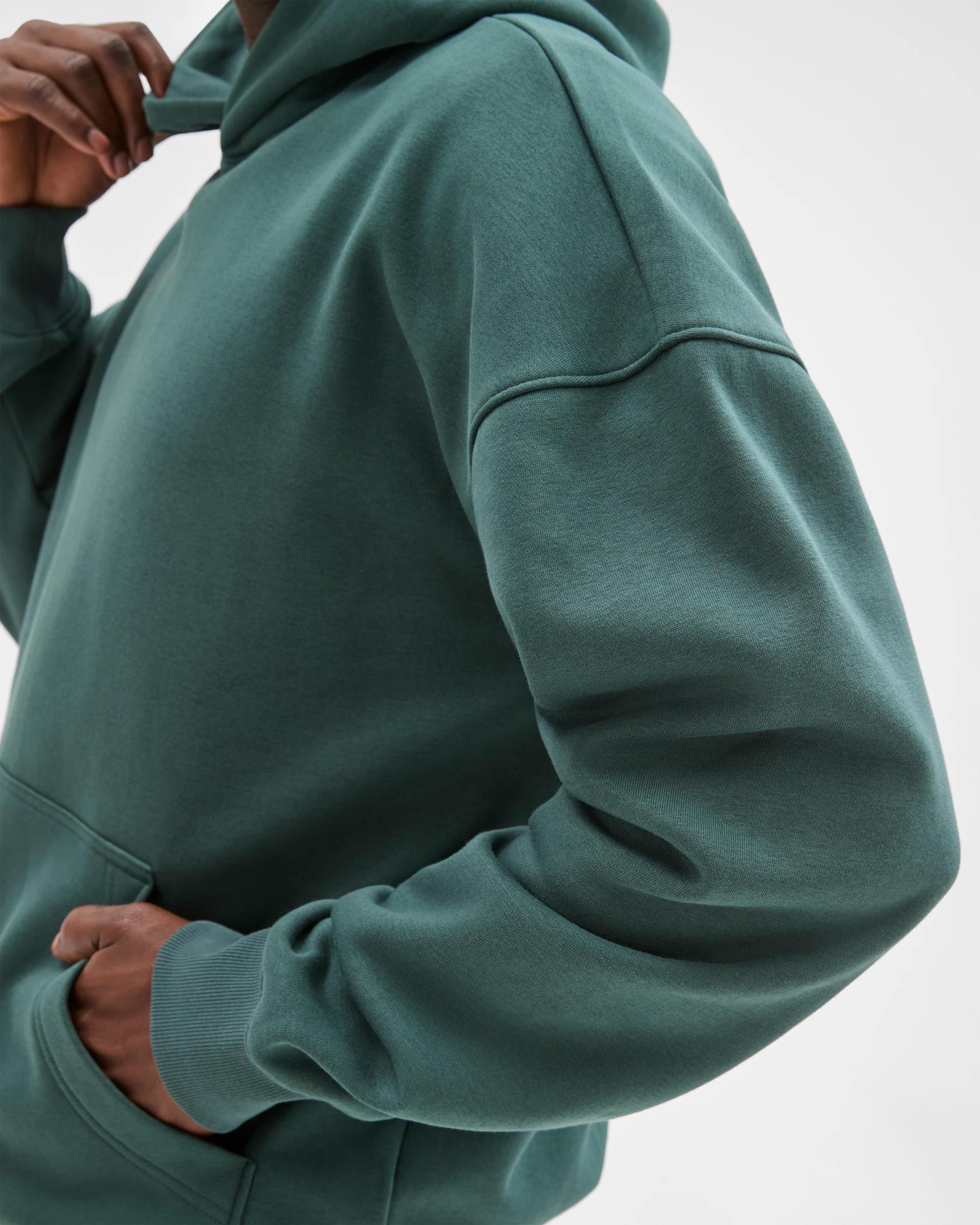 5 Commons Australian Cotton Blend Heavyweight Oversized Hoodie DARK FOREST, 5 of 7