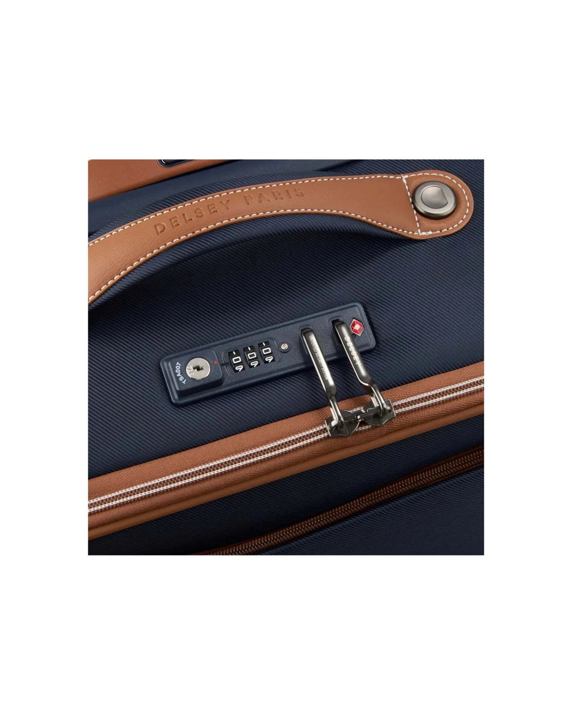 7 Delsey Chatelet Air 2.0 40 cm Underseater Case Laptop Pocket TSA Lock USB Port Navy - Blue, 7 of 8
