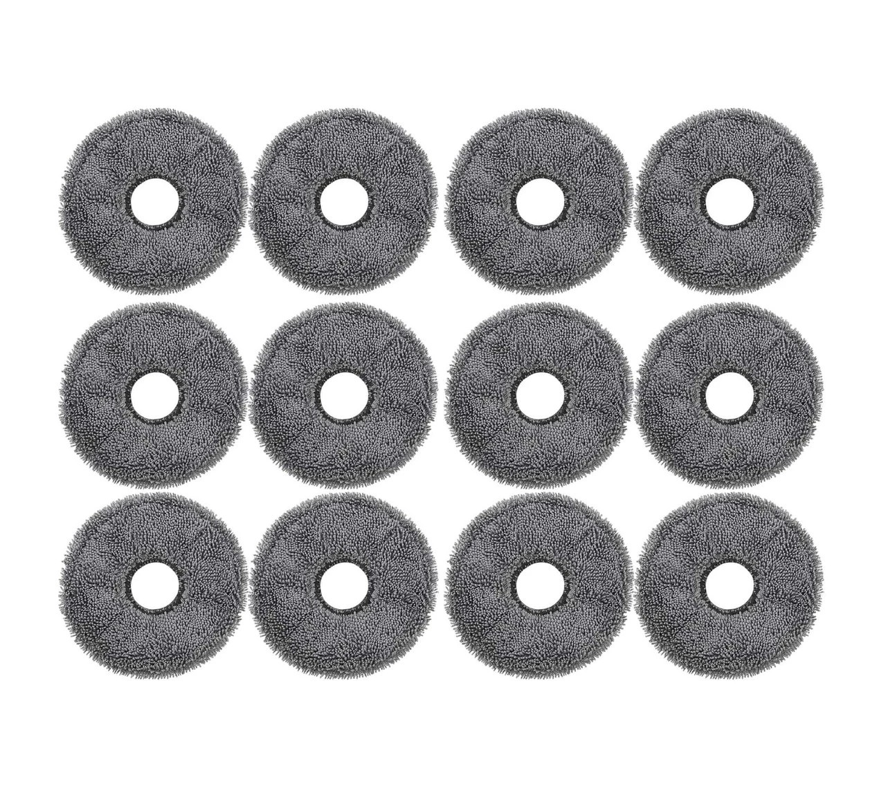 1 Hygieia 12pk Mop Pads For MOVA P50 Ultra, P50 Pro Ultra & V50 Ultra Robot Vacuum Cleaners - Grey, 1 of 1