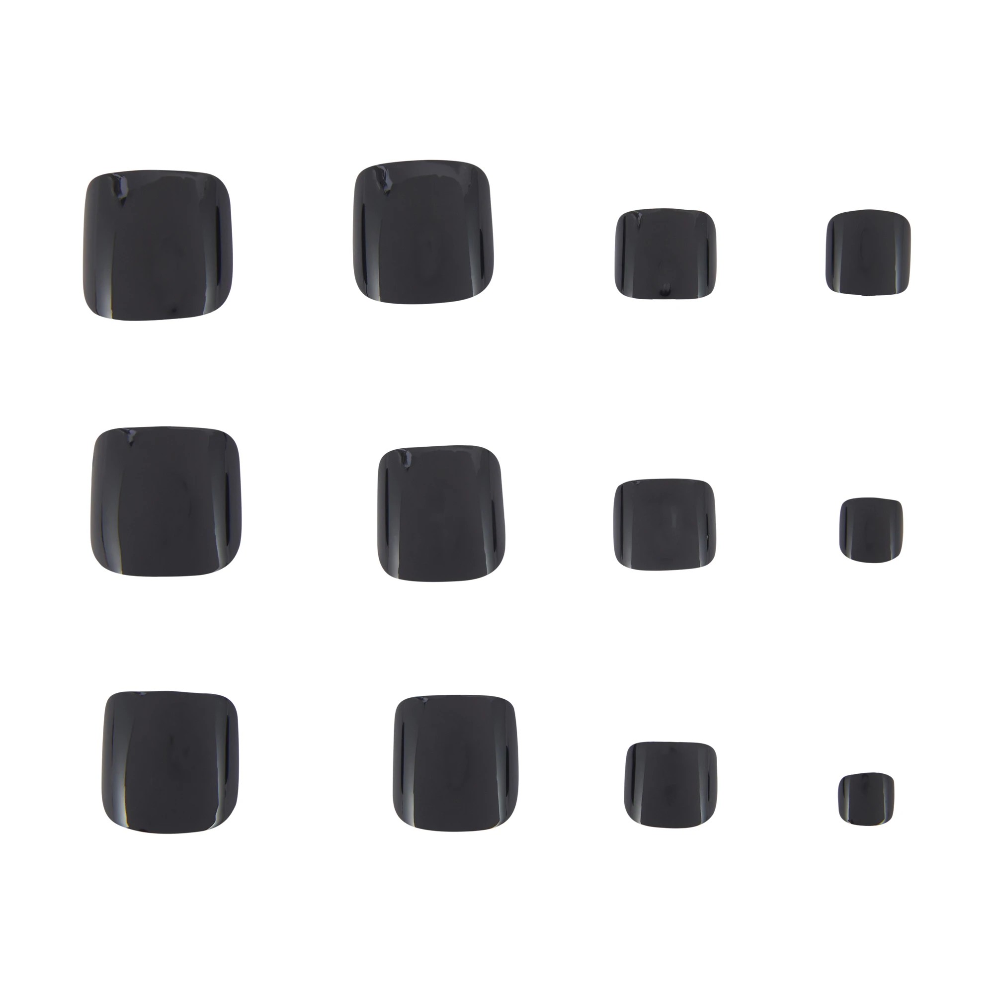 5 OXX Cosmetics 24 Pack Artificial Toenails with Adhesive - Black, 5 of 5