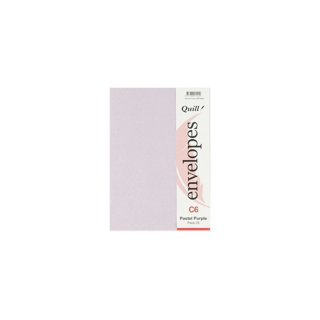 2 Quill C6 Envelopes Pastel Purple 25 Pack, 2 of 2