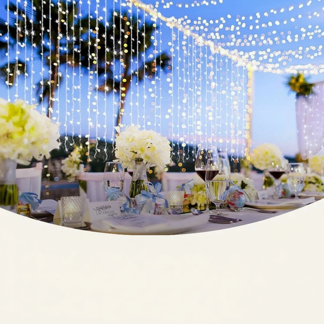 7 Jingle Jollys 6X3M Christmas Lights Curtain Light Cool  600 LED - White, 7 of 10