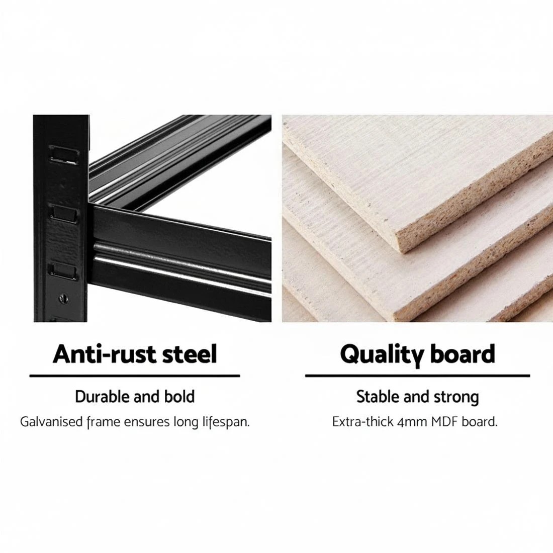 4 Giantz 1.8M Warehouse Rack Garage Shelving Pallet Racking Storage Shelves Steel - Multi, 4 of 6