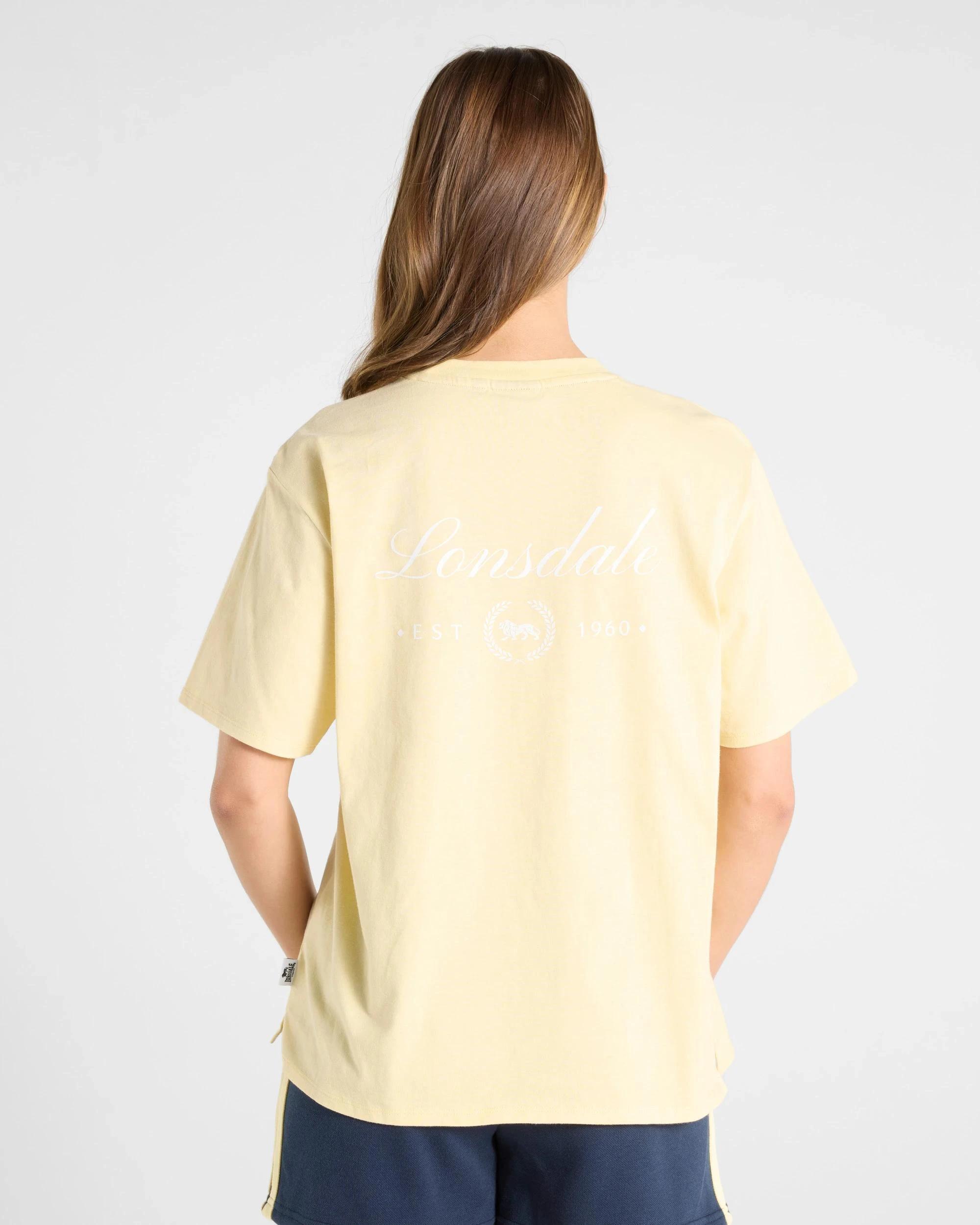 2 Relaxed Boxy T-Shirt - Lonsdale London MELLOW YELLOW, 2 of 4