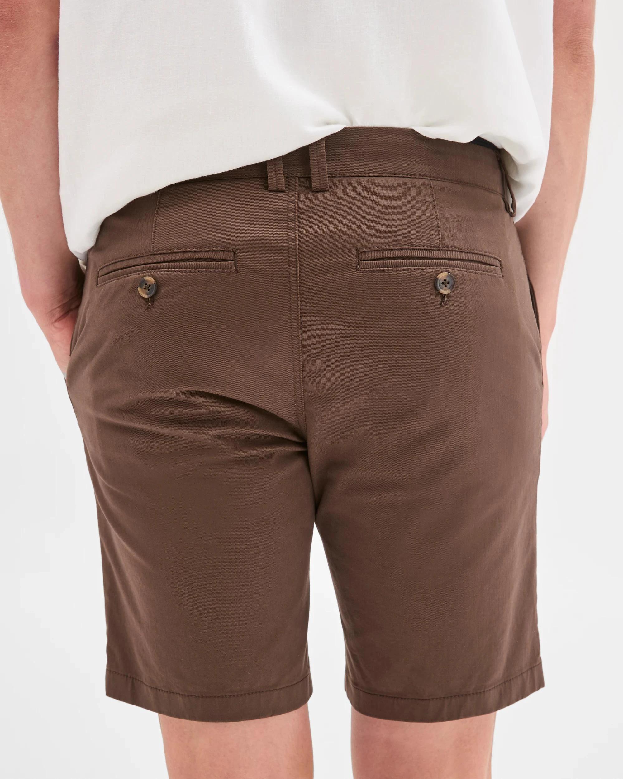 7 Target Australian Cotton Blend Slim Chino Shorts CHOCOLATE, 7 of 7