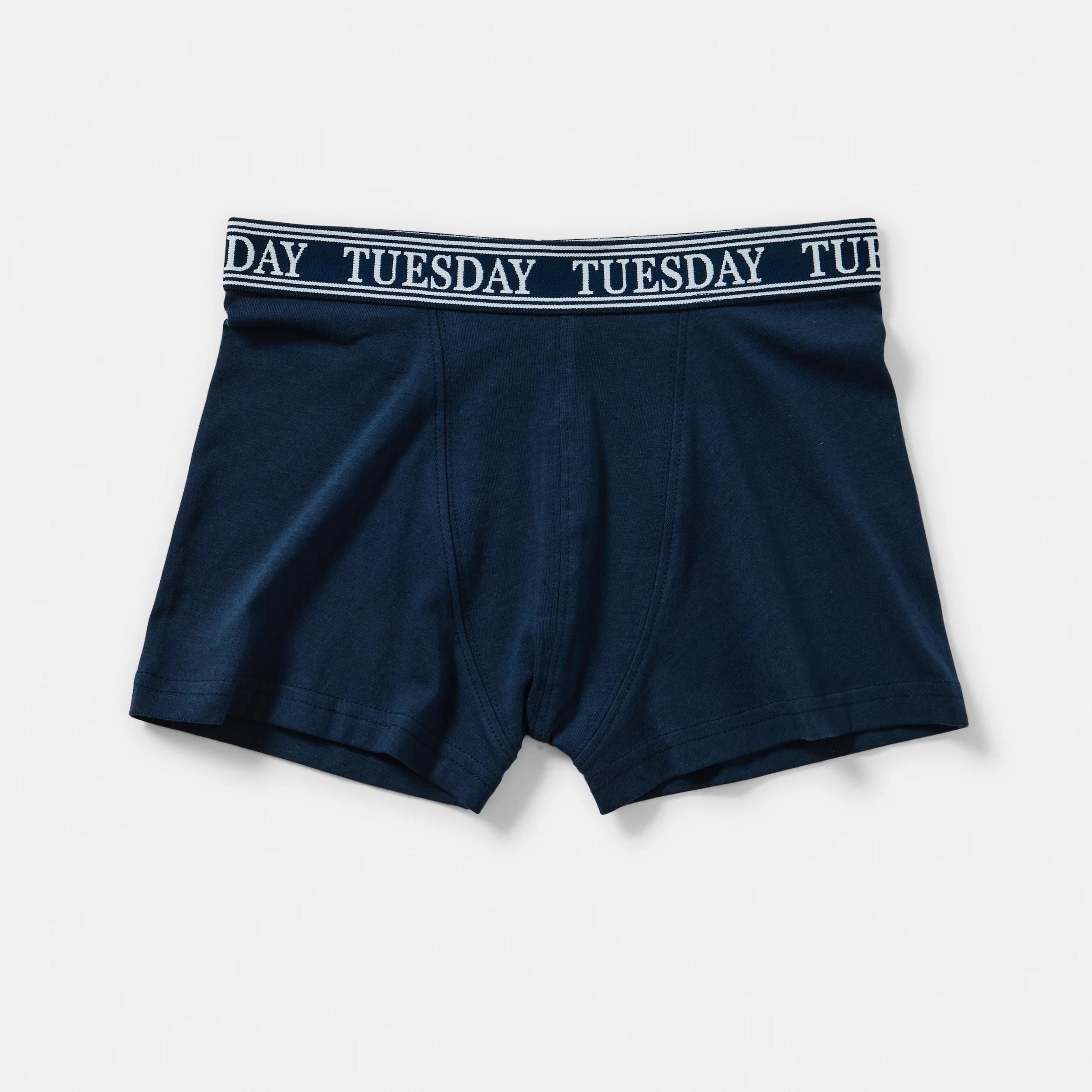 7 7 Pack Attached Elastic Trunks BLUE DAYS OF THE WEEK, 7 of 10