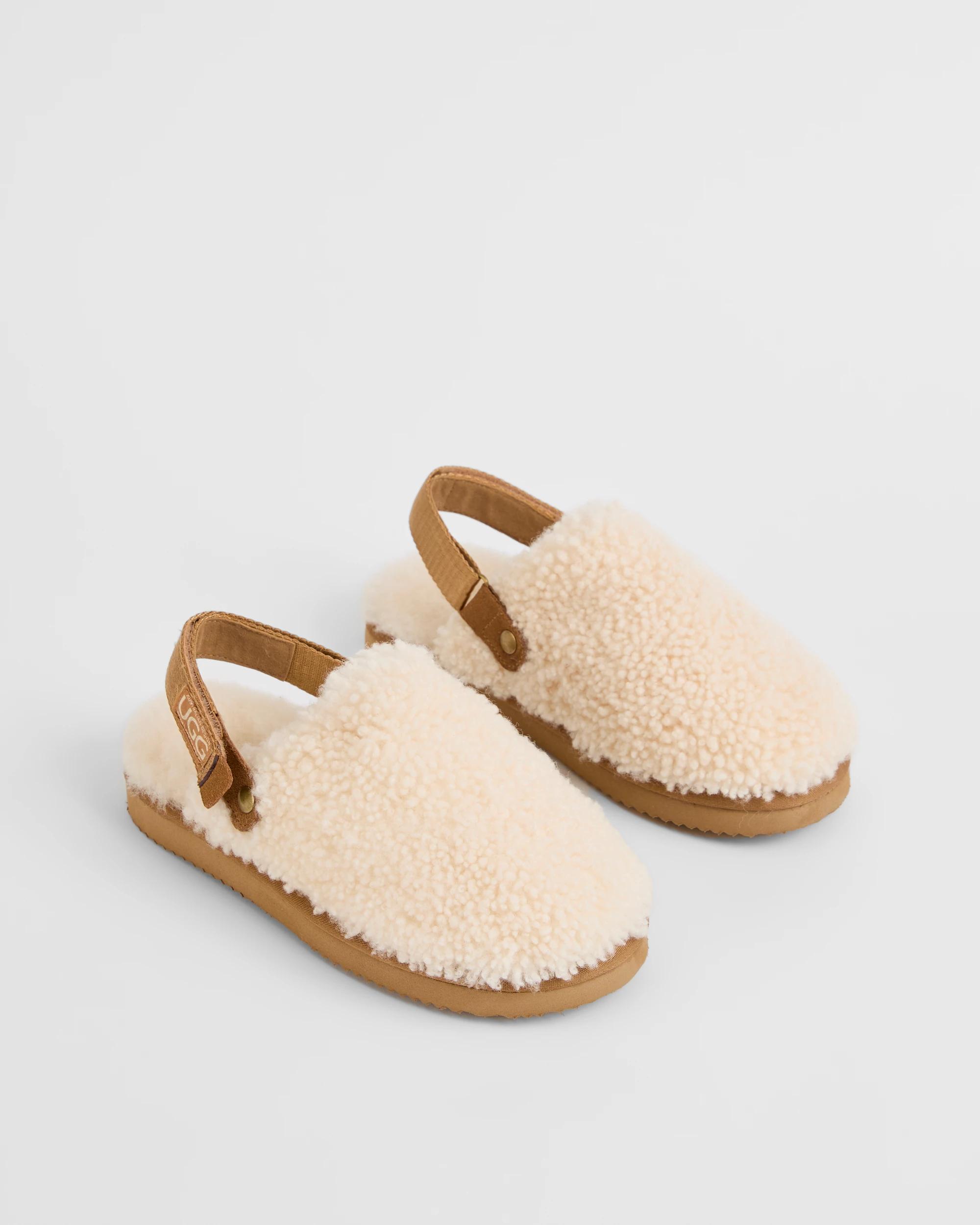 3 Australian Design Ugg Boots and Slippers Australian Design UGG Leather and Sheepskin Mule Flats IVORY FUR, 3 of 5