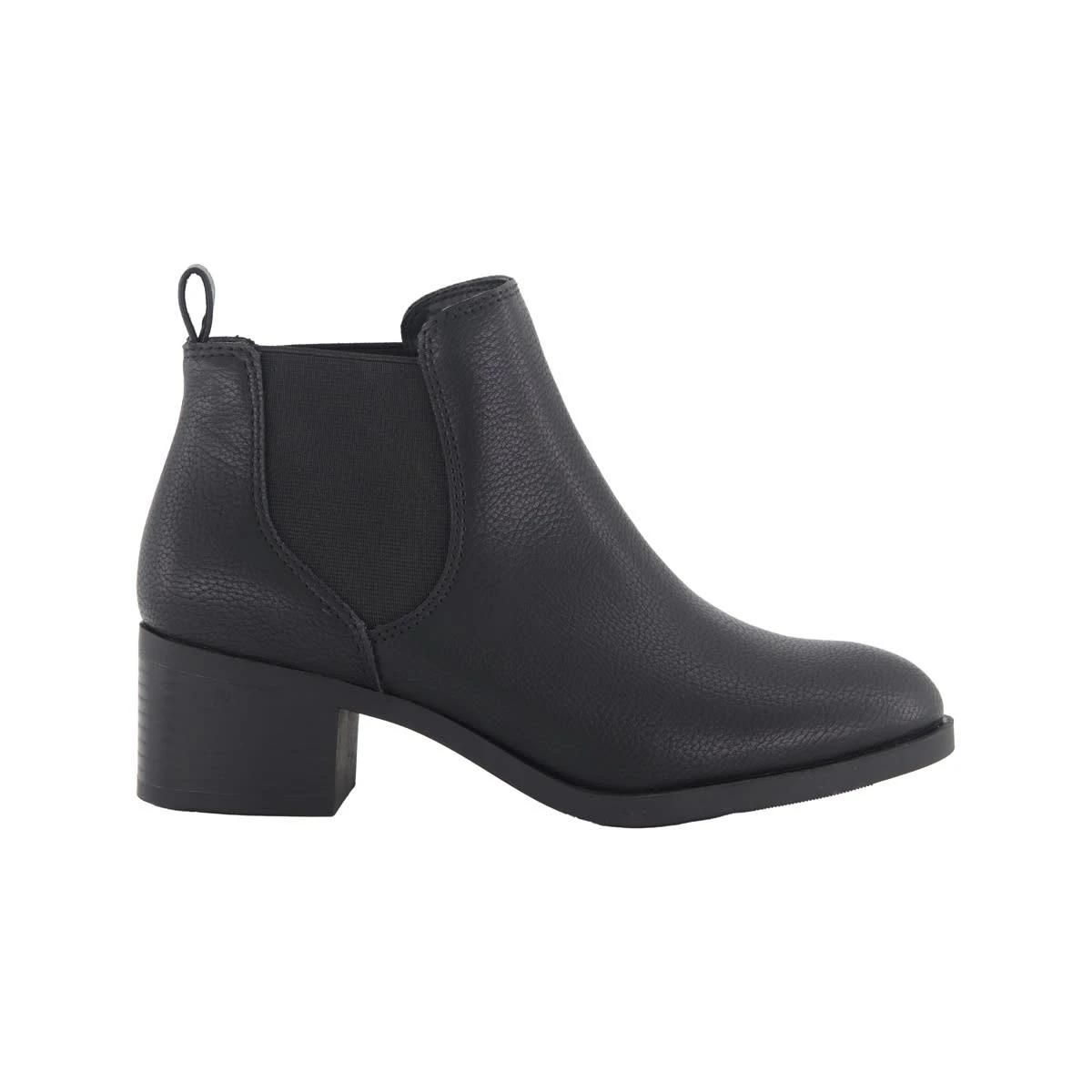1 Mid Block Heel Boots Black, 1 of 4
