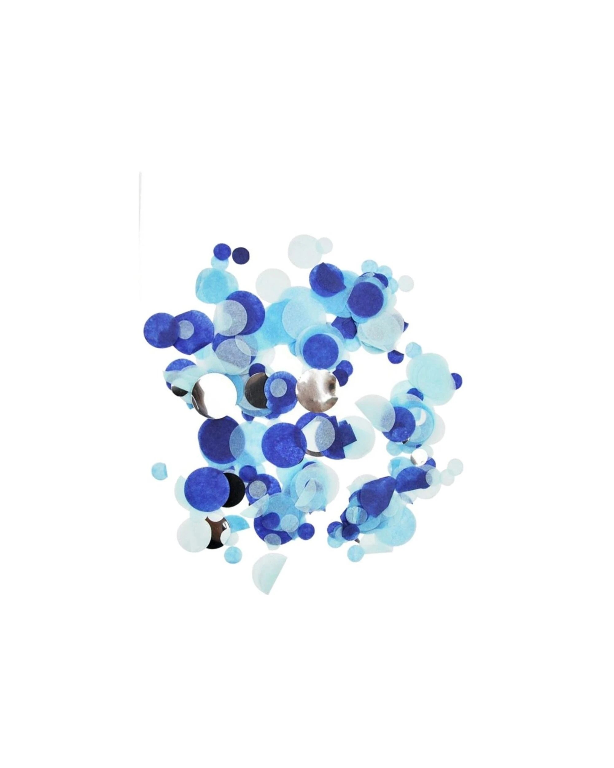 1 Party Maker Blue & Silver Assorted Confetti Circles - Blue, 1 of 3
