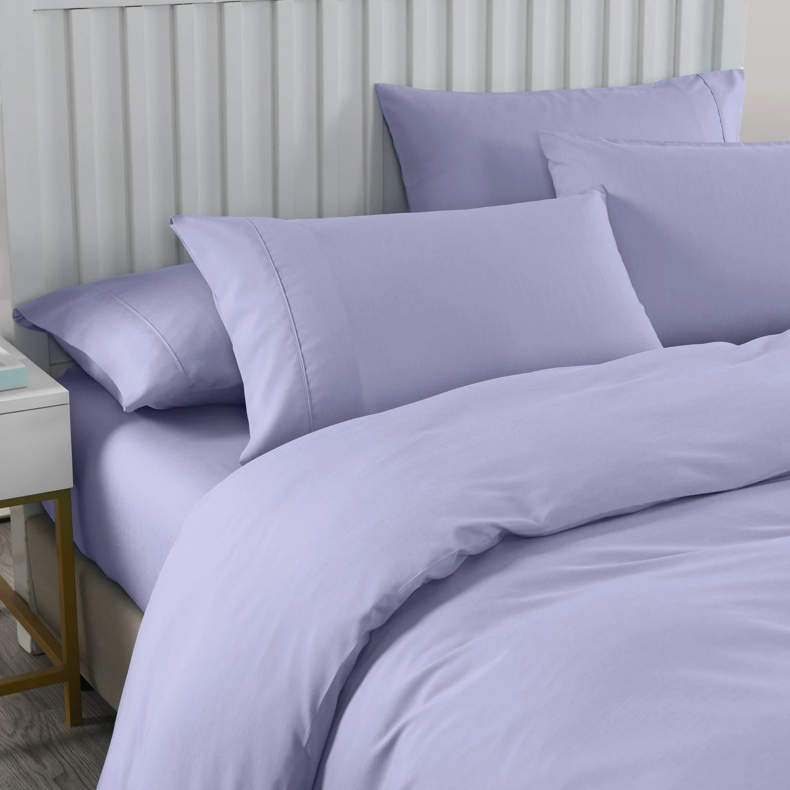 2 Royal Comfort 2000TC 6 Piece Bamboo Sheet & Quilt Cover Set Cooling Breathable - King Bed - Grey, 2 of 5