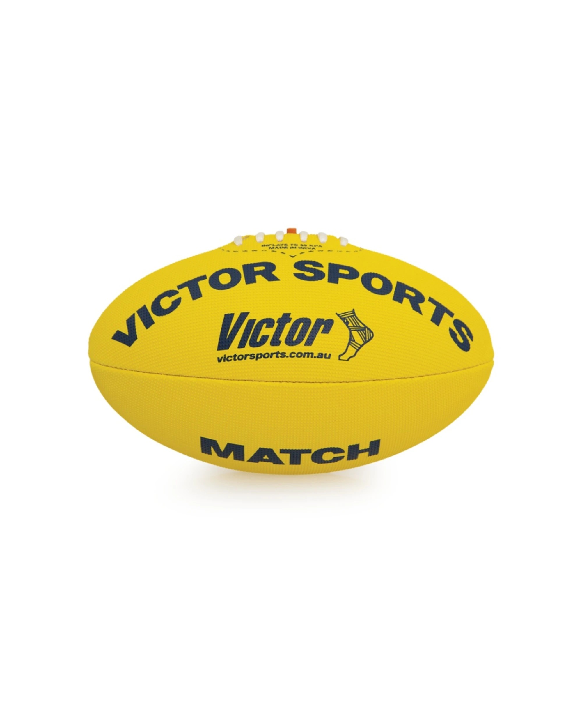 1 Victor Sports Synthetic AFL Football Durable Hand-Stitched Size 4 - Yellow, 1 of 3