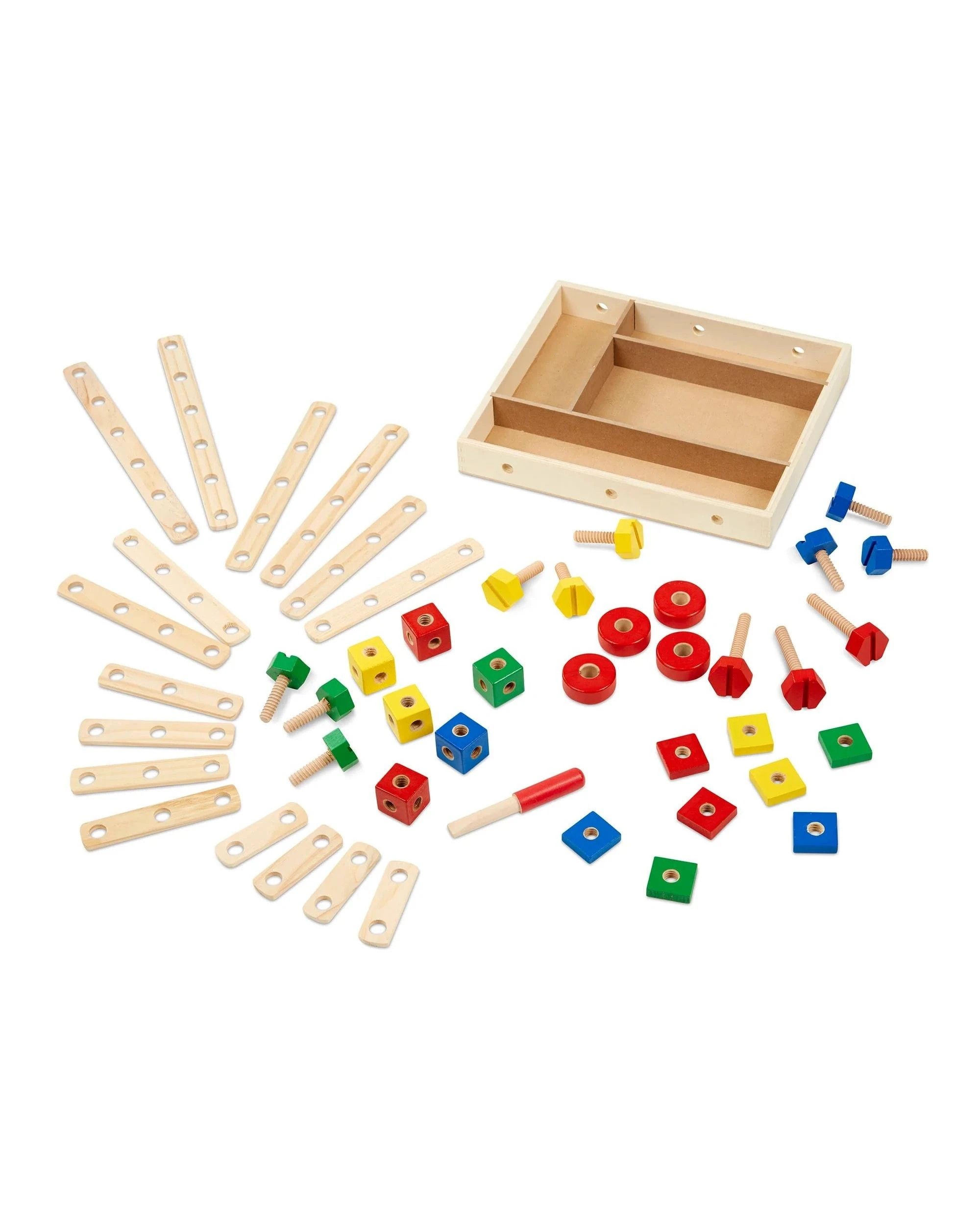 2 Melissa and Doug Construction Set in a Box Classic Toy, 2 of 7