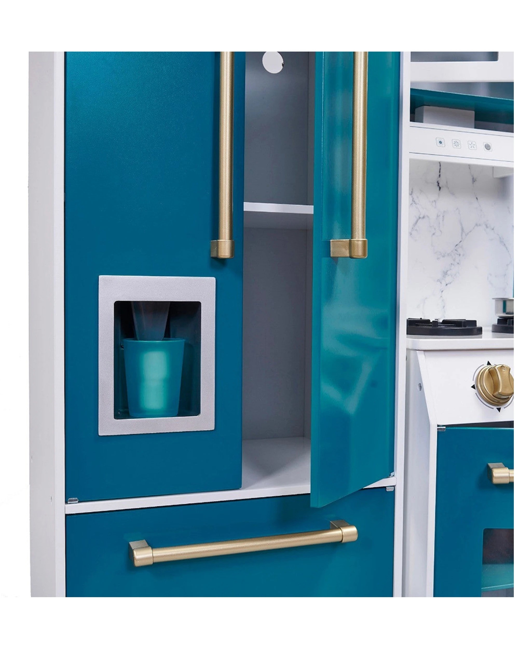 8 Plum Play Au Bakehouse Wooden Play Kitchen With Fridge And Utensils Set, 8 of 9