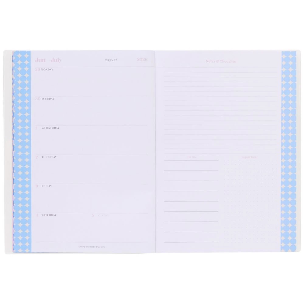 6 Otto A4 Week to View Geo FY26/27 Diary Green, 6 of 7