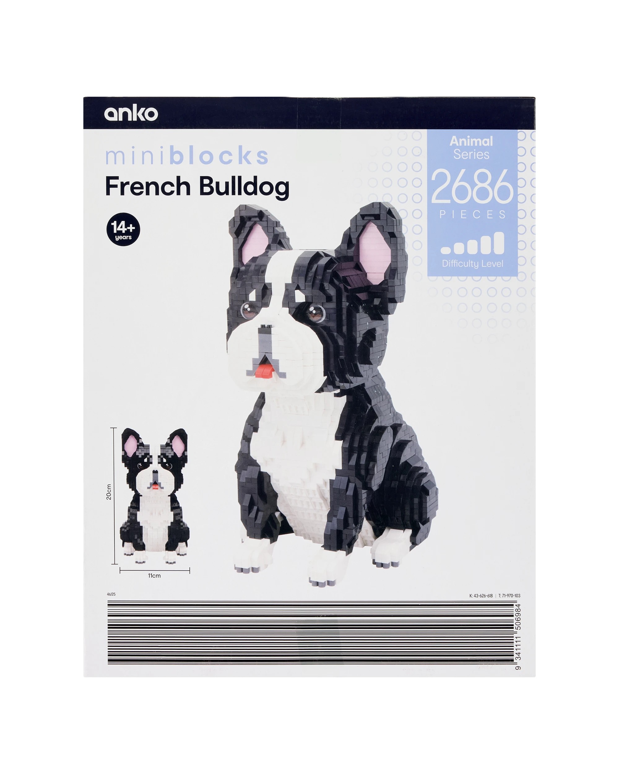 7 2686 Piece Mini Blocks Animal Series: French Bulldog, 7 of 7
