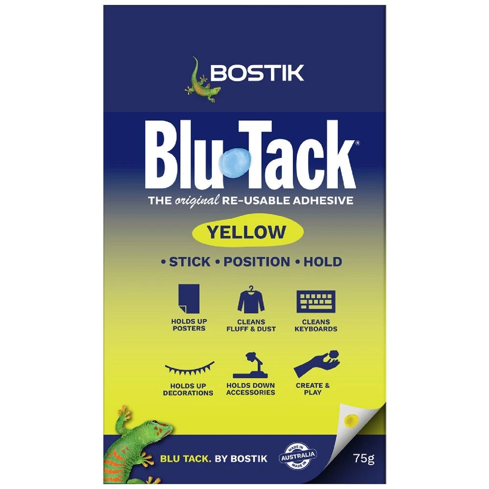 1 Bostik Blu Tack Yellow 75g, 1 of 1