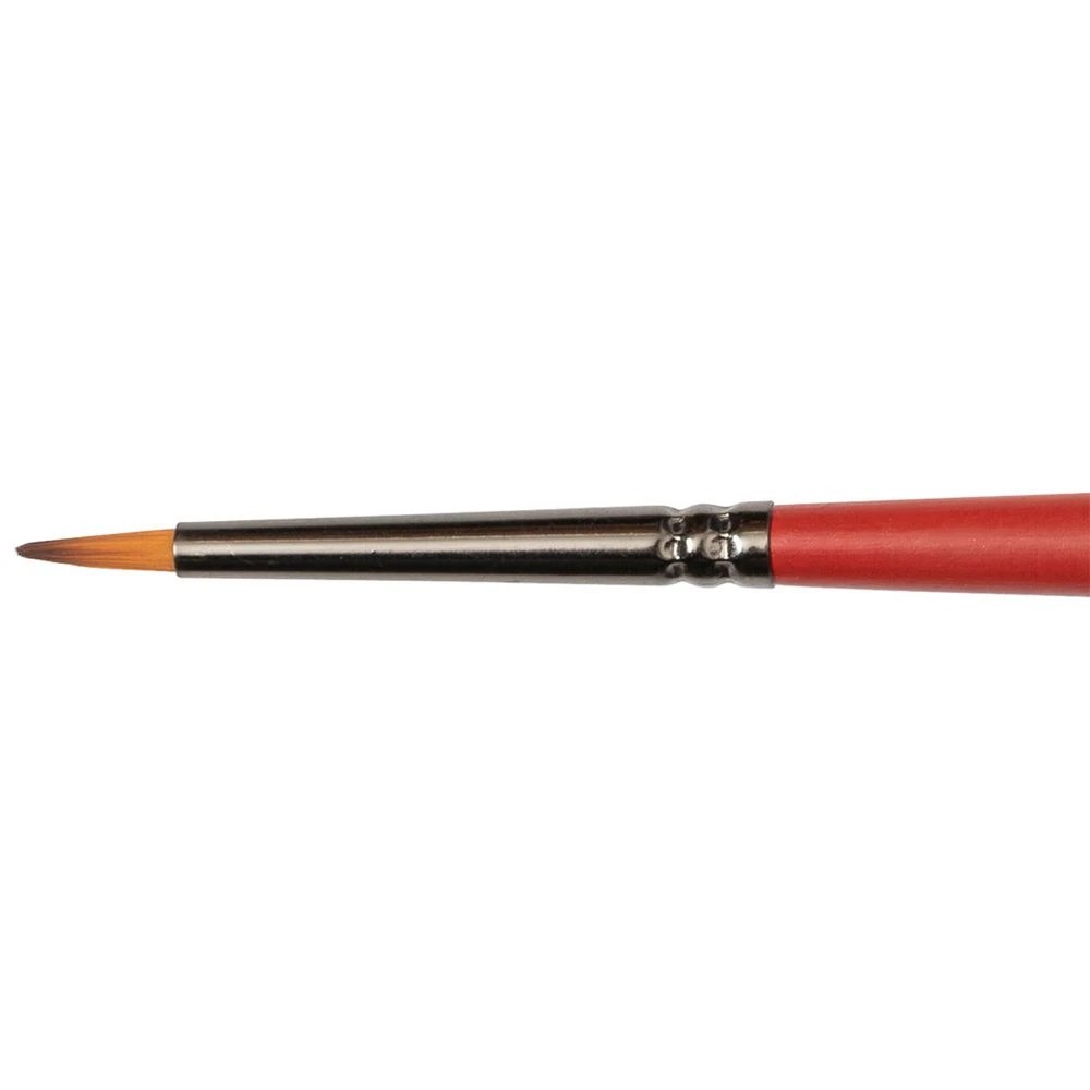 1 Born Round Taklon Paintbrush Size 0, 1 of 3
