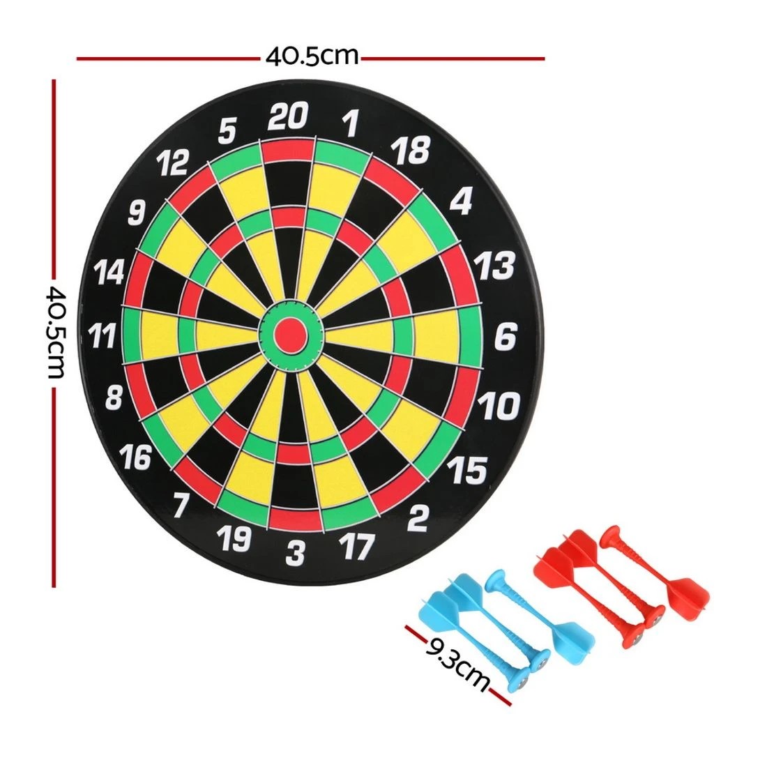 2 Everfit 16" Dartboard Dart Board with Magnetic Darts Kids Toy Gift - Multi, 2 of 7
