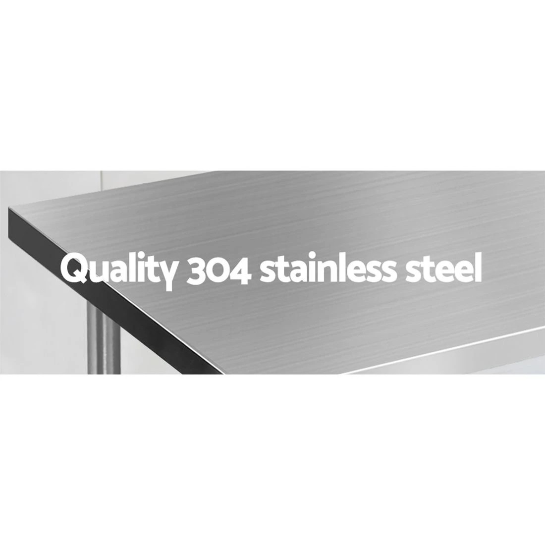 1 Cefito 1524x610mm Stainless Steel Kitchen Bench 304 - Silver, 1 of 6