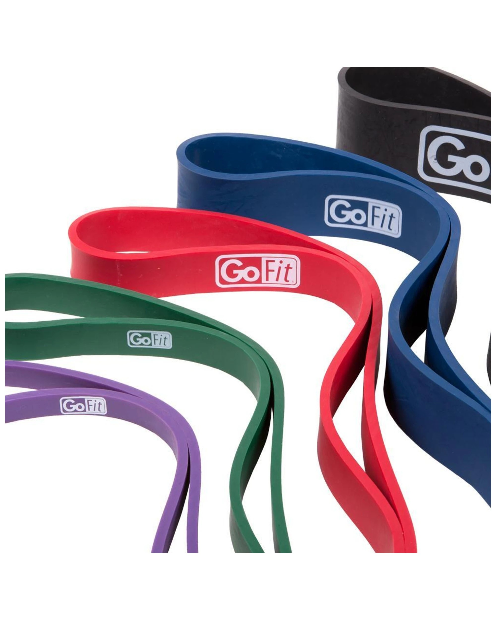 3 GOFIT Hdr Band 30-50 Lbs 14-23 Kg 2.03m Latex Resistance Loop Training - Green, 3 of 5