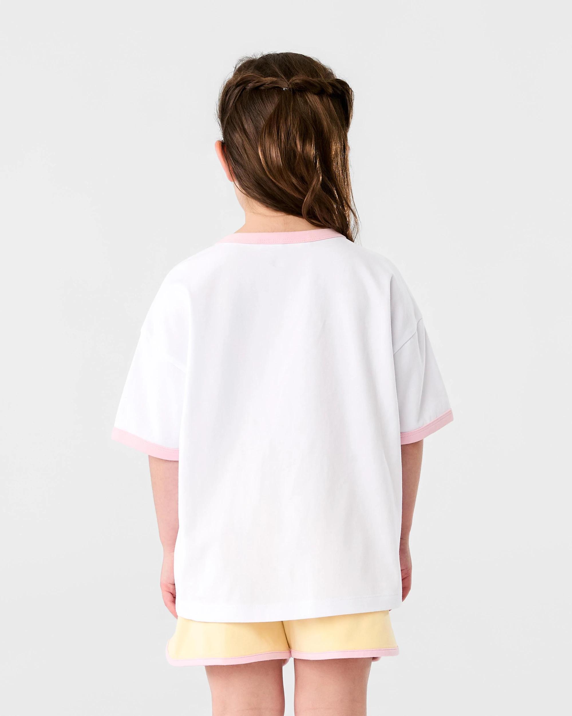 2 Short Sleeve Lounge Pyjama Set Wht Bestie, 2 of 10