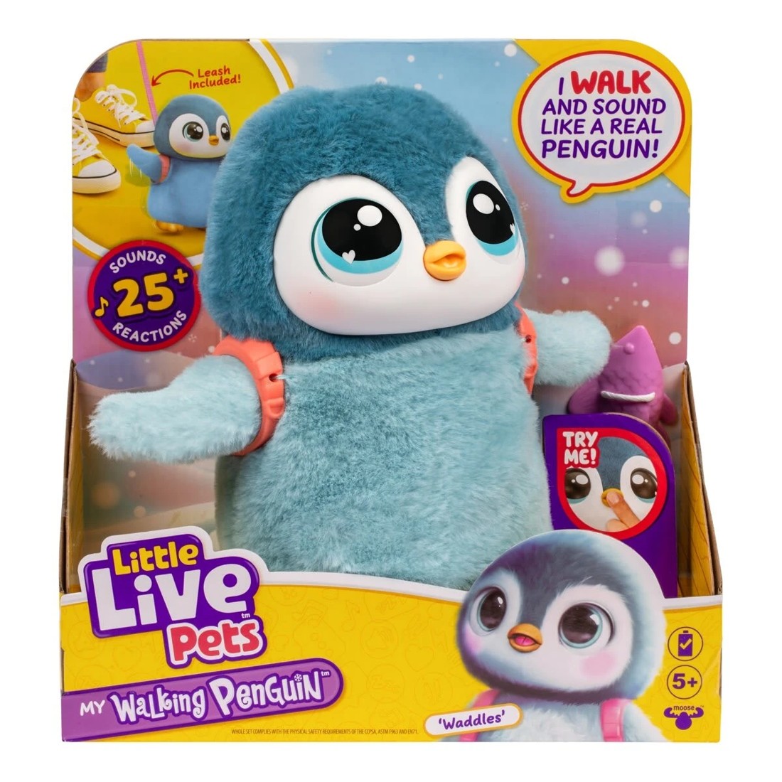 1 Little Live Pets My Walking Penguin - Waddles, 1 of 10