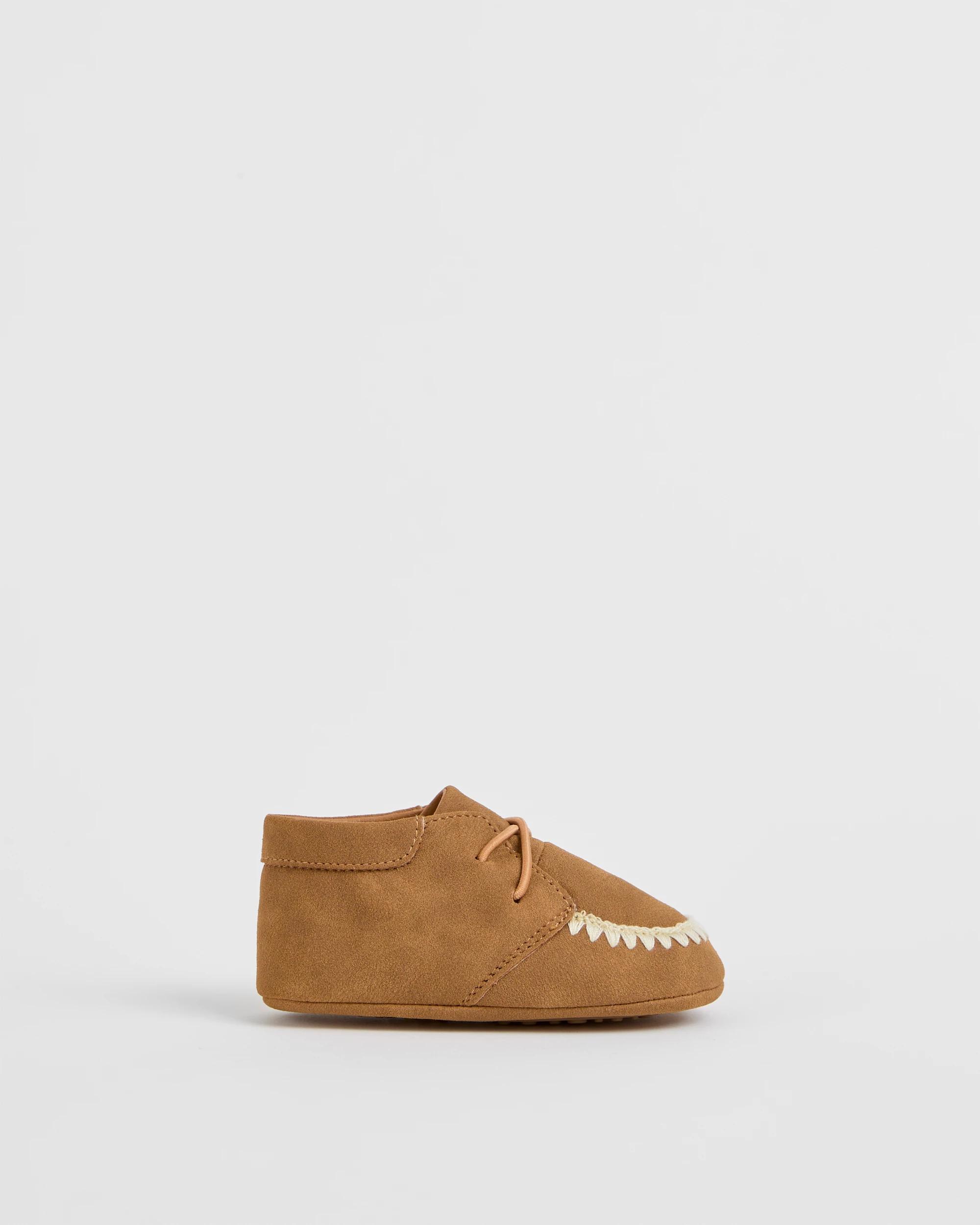 1 Target Baby Pre-Walker Moccasin Slipper CHESTNUT, 1 of 3