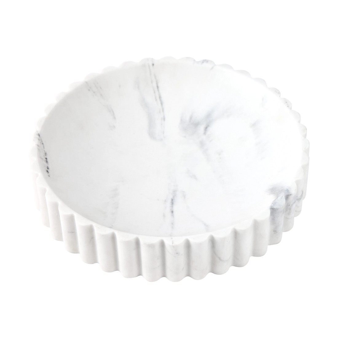 3 Low Marble Look Decor Bowl, 3 of 6