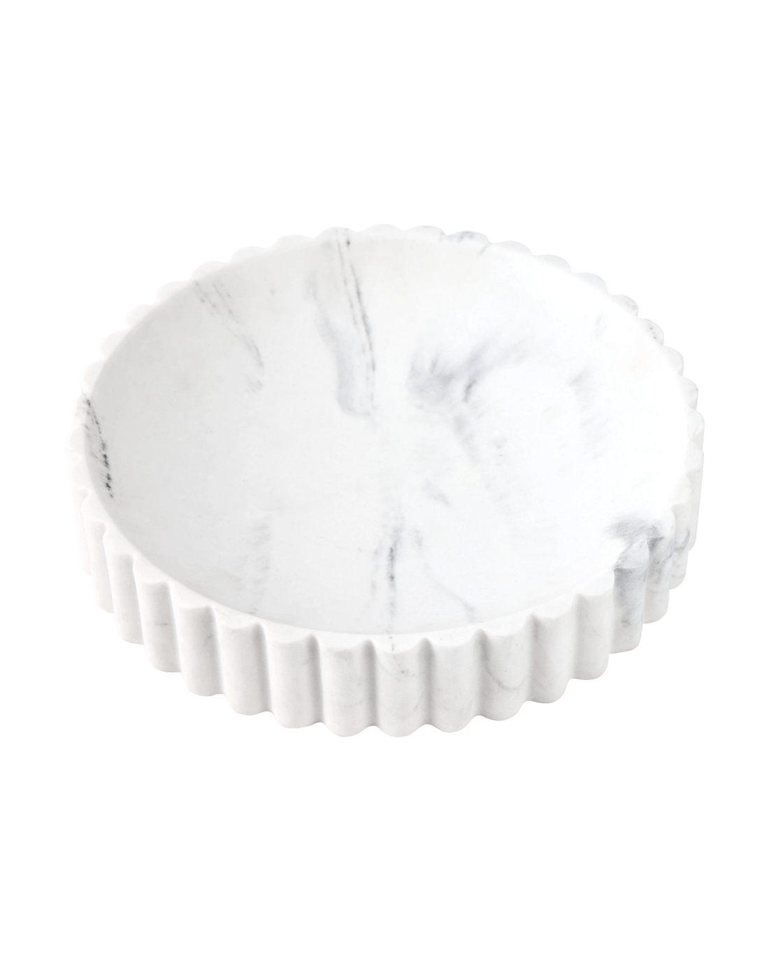 3 Low Marble Look Decor Bowl, 3 of 6