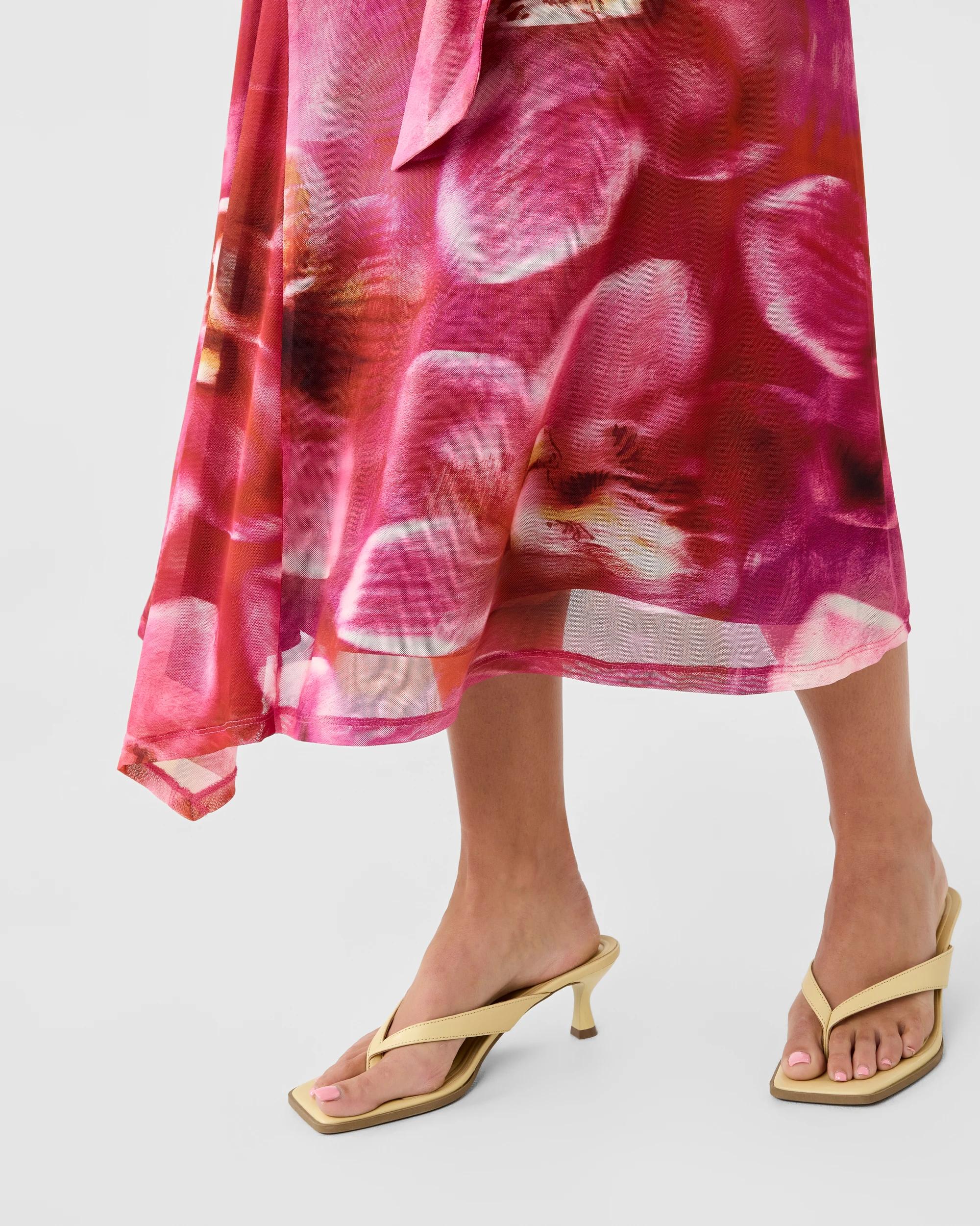 6 Mesh Asymmetrical Skirt Orchid, 6 of 7