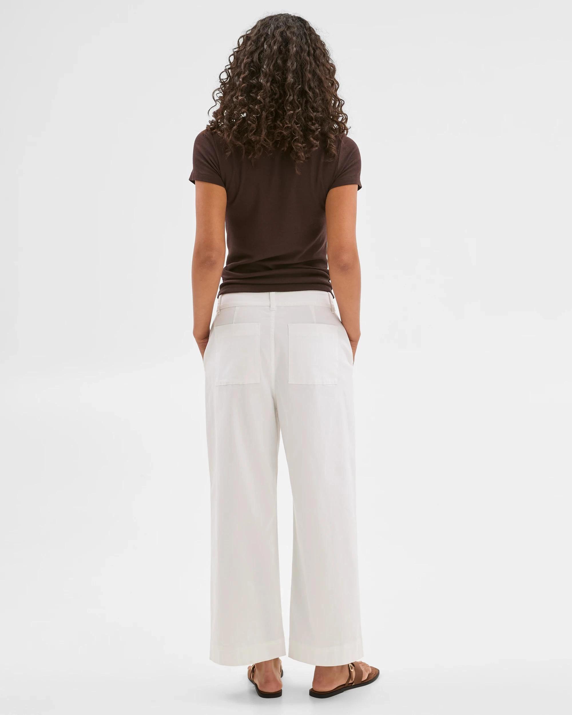 4 Target Australian Cotton Summer Crop Pants WHITE, 4 of 6